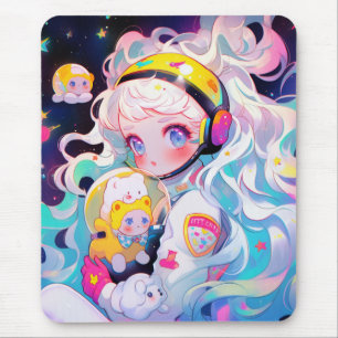 Adorable Kawaii Anime Girl Mousepad