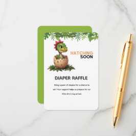 Adorable Kawaii Baby Dinosaur Hatching Begleitkarte