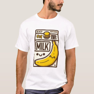 Adorable Kawaii Banana Milk Carton - Japan-Inspiri T-Shirt