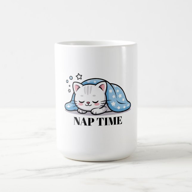 Adorable Kawaii Cat Cartoon Kaffeetasse (Mittel)