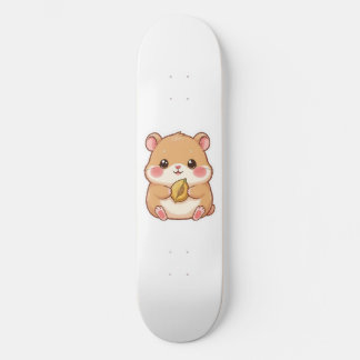 Adorable Kawaii Chibi Hamster Skateboard