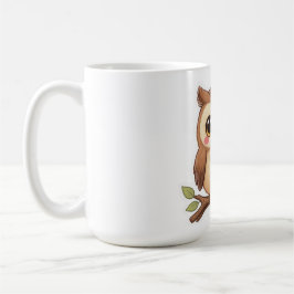 Adorable Kawaii Chibi Owl Kaffeetasse