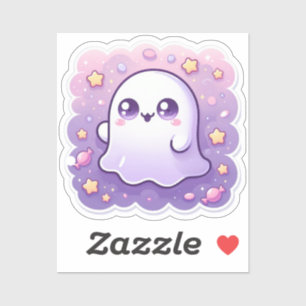 Adorable Kawaii Ghost Vinyl Sticker Niedliche Past