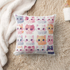 Adorable Kawaii Kitten Kissen - Niedliche und gemü