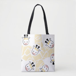 Adorable Kawaii Kuh Tote Bag - Pastelzucht