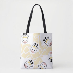 Adorable Kawaii Kuh Tote Bag - Pastelzucht