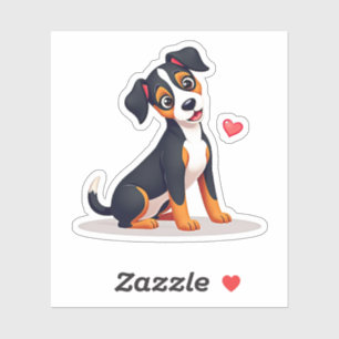 Adorable Kawaii Manchester Terrier Welpensticker Aufkleber