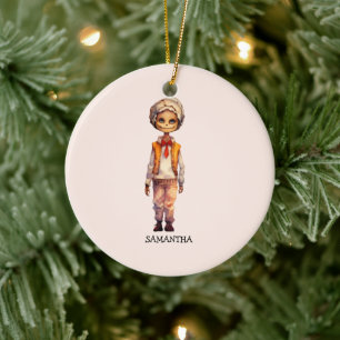 Adorable Kid Zombie - Niedliches Halloween Keramik Ornament