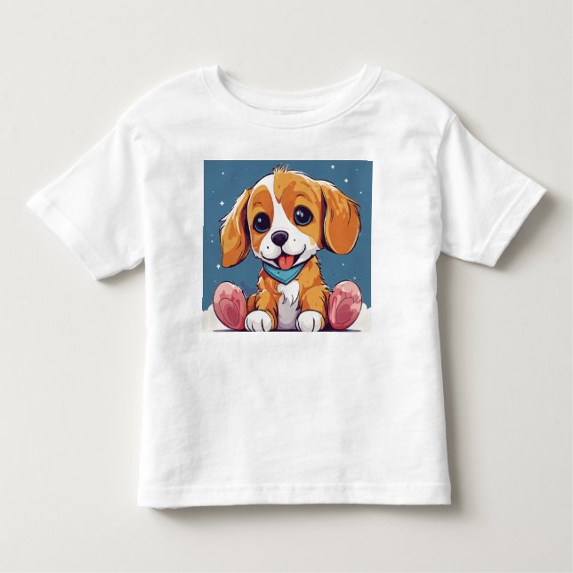 Adorable Kids spielend T - Shirt Design (Vorderseite)