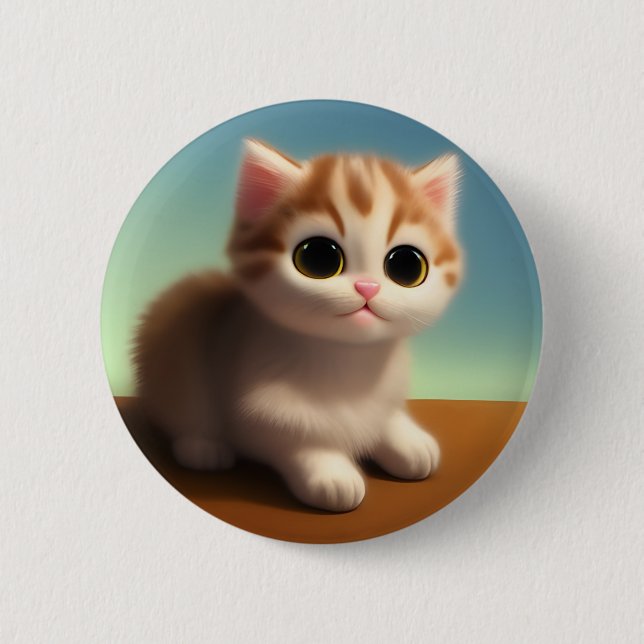 Adorable Kitten Button (Vorderseite)