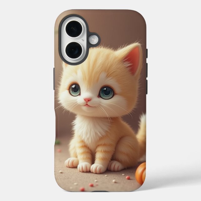 Adorable Kitten iPhone 16 Fall Case-Mate iPhone Hülle (Rückseite)
