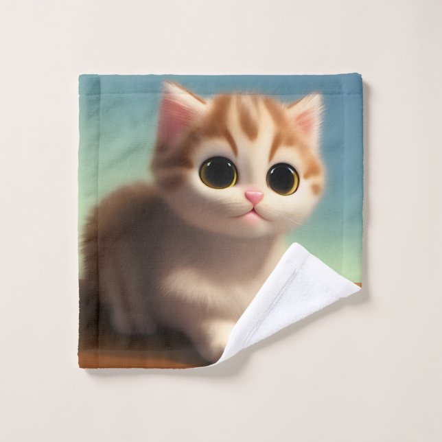 Adorable Kitten Waschlappen (Waschlappen)