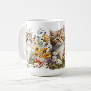 Adorable Kittens Line Keramik Tasse