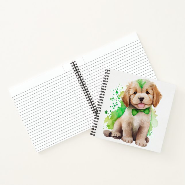 ADORABLE KLEINE WASSERFARBFLÜFFE PUPPENHUND NOTIZBUCH (Innenseite)