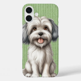 ADORABLE KLEINE WEISSE KLEINE HUNDE iPhone 16 PLUS HÜLLE