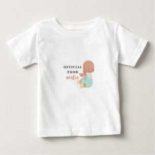 Adorable Kleinkind T - Shirt"Offiziell Food Critic Baby T-shirt