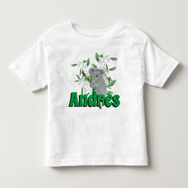 Adorable Koala Bear Klettergarten Eukalyptus Tree Kleinkind T-shirt (Vorderseite)