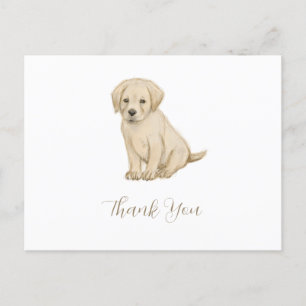 Adorable Labrador Welpenskizze Postkarte
