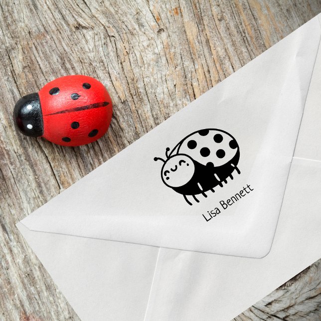 Adorable Ladybug Briefmarke Gummistempel (Von Creator hochgeladen)