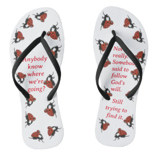 Adorable Ladybug Christlich Flip Flops