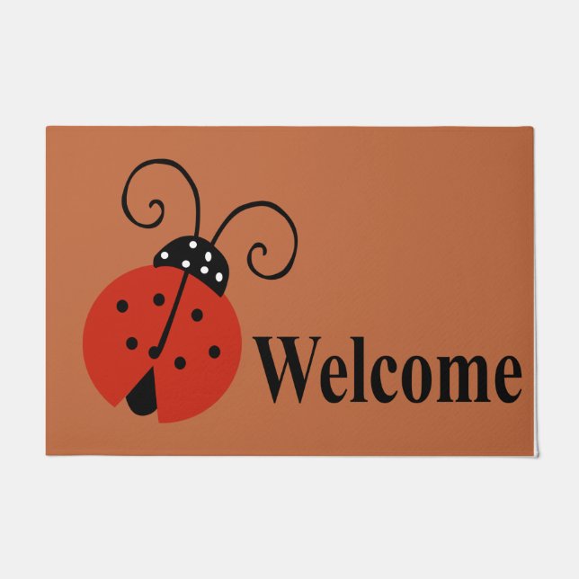 Adorable LadyBug Design Mat, Insekt Fußmatte (Vorderseite)