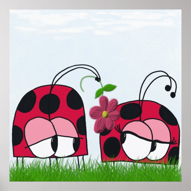 Adorable Ladybug Wog seine neue Liebe Cartoon Poster (Vorne)