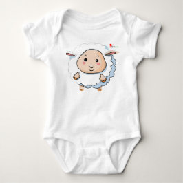 Adorable Lamb Baby Bodysuit Strampler
