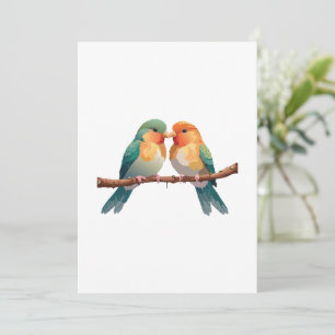 Adorable Liebe: Niedliche Tierarten am Valentinsta Feiertagskarte