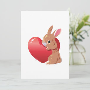 Adorable Liebe: Niedliche Tierarten am Valentinsta Feiertagskarte