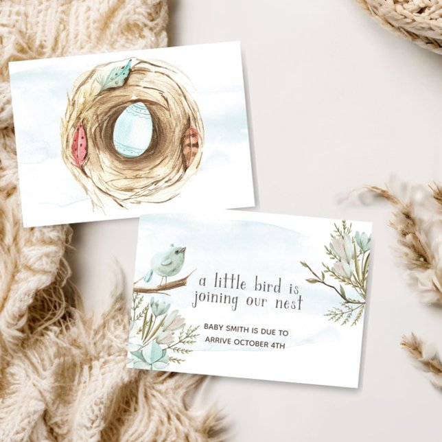 Adorable Little Bird Baby Pregnancy Ankündigung (Von Creator hochgeladen)