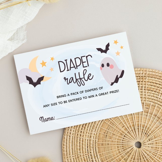 Adorable Little Boo Diaper Raffle Begleitkarte (Adorable Little Boo Diaper Raffle Enclosure Card)