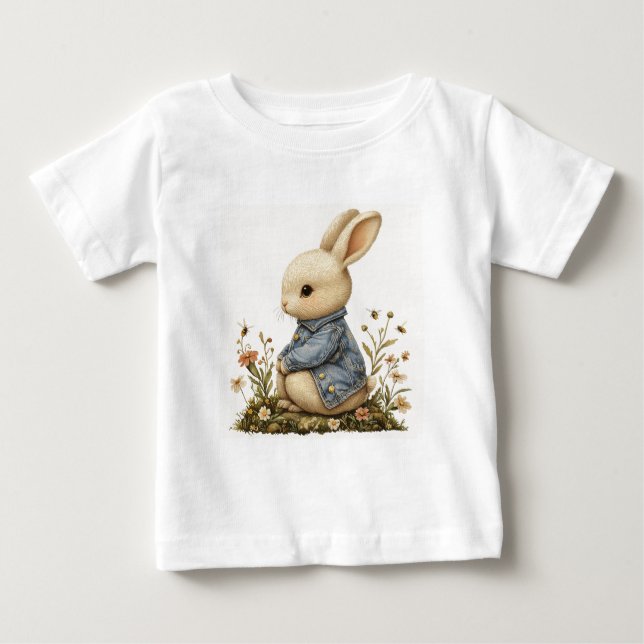 Adorable Little Elora Rabbit T - Shirt (Vorderseite)