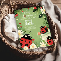 Adorable Little Ladybug Girl Baby Diapper Raffle