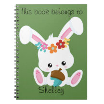 Adorable Little White Bunny Personalisiert