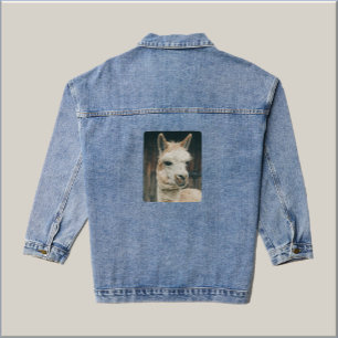 Adorable Llama Jeansjacke