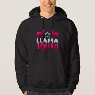 Adorable Llama Squad Niedlich Llama Liebhaber Züch Hoodie