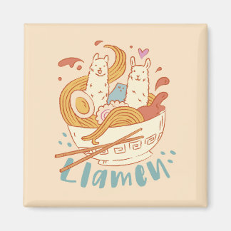Adorable Llamen Magnet