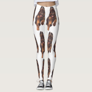 Adorable Longhaar-Welpe Leggings