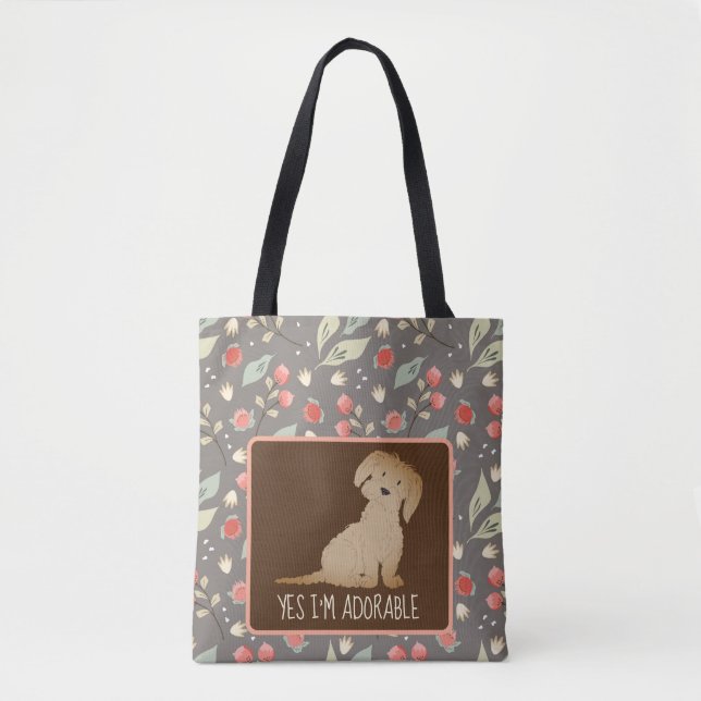 Adorable MALTIPOO Tote Bag (Vorderseite)