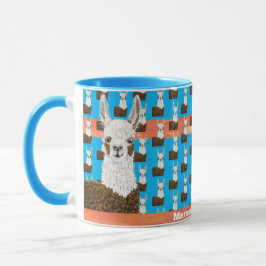 Adorable Mama Llama I Liebe You Pattern Tasse