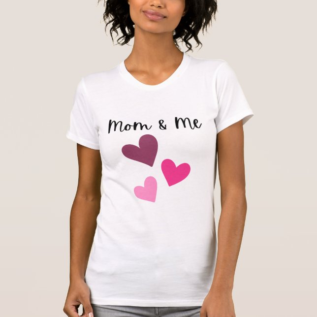 Adorable "Mama & Me"-T - Shirt für Frauen/Mädchen (Vorderseite)