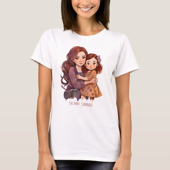 Adorable Mama und Tochterbank (11) T-Shirt (Vorderseite)