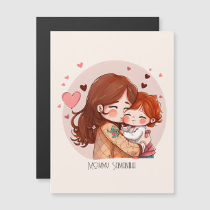 Adorable Mama und Tochterbank (14) Magnetkarte