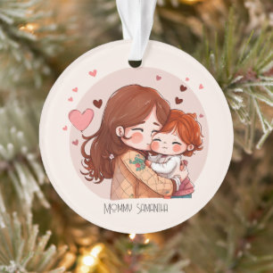 Adorable Mama und Tochterbank (14) Ornament