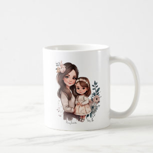 Adorable Mama und Tochterbank (3) Kaffeetasse