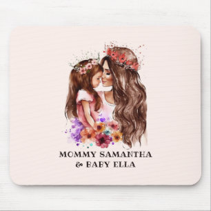 Adorable Mama und Tochterbank (6) Mousepad