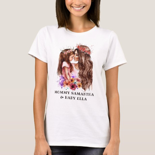 Adorable Mama und Tochterbank (6) T-Shirt (Vorderseite)