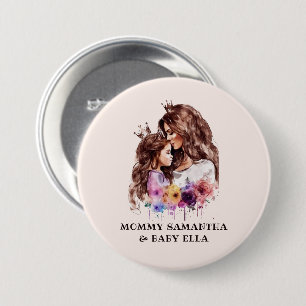 Adorable Mama und Tochterbank (8) Button