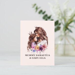 Adorable Mama und Tochterbank (8) Postkarte