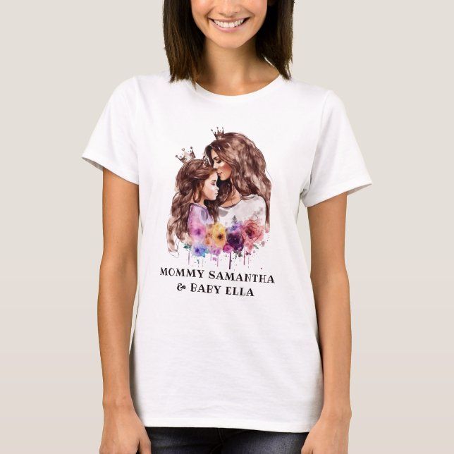 Adorable Mama und Tochterbank (8) T-Shirt (Vorderseite)